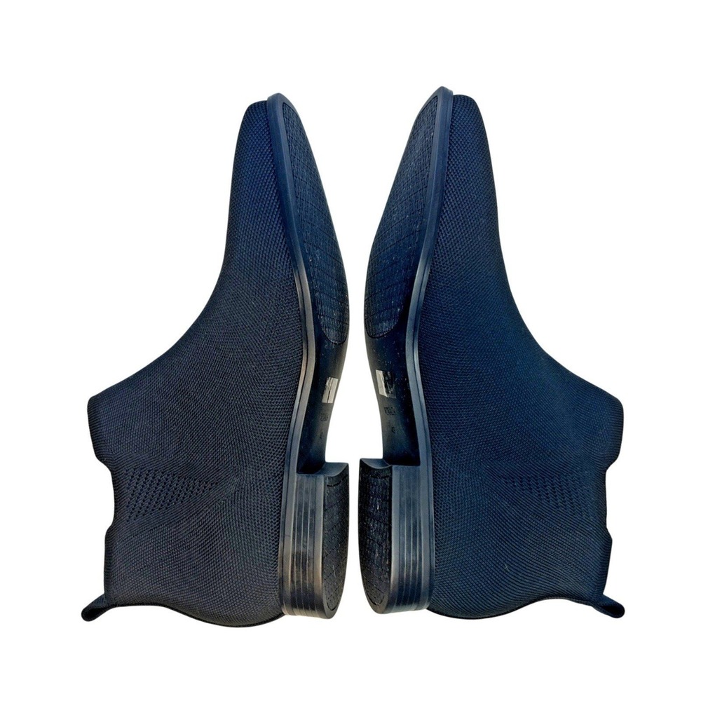 Vivaia Black Ryan Square Toe Slip-On Chelsea Boots Mesh Size 43 11.5-12 - Picture 7 of 7